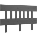  Uzglavlje za krevet sivo 163,5 x 3 x 81 cm od masivne borovine | shoptok.hr