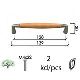 Dabel ručica za nam c190 mat-ni/b x128/139/30 2kom m4x22 | ePonuda.com