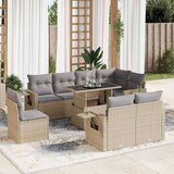  9-dijelni set vrtnih sofa s jastucima bež od poliratana | shoptok.hr