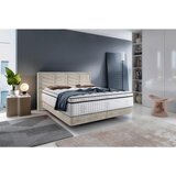 CARRYHOME postelja boxspring 180 cm x 200 cm , tekstil svetlo siva | Shoptok.si