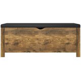 Kutija za pohranu s jastukom boja hrasta 105x40x45 cm drvena | shoptok.hr