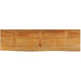 vidaXL Mizna plošča z naravnim robom 100x30x3,8 cm trden mangov les | Shoptok.si