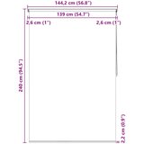  Roleta za tuš 140 x 240 cm s uzorkom mjehurića | shoptok.hr