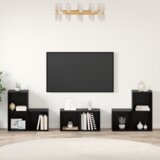 vidaXL Set TV stalka s policom s pohranom 6 pcs Konstruirano drvo | shoptok.hr