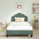  Otroški posteljni okvir z vznožjem Morsko zelena 80 x 200 cm, (5000104772) | Shoptok.si