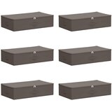  Kutija za spremanje 6 pcs Siva 70 x 40 x 18 cm Netkana tkanina | shoptok.hr