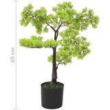 vidaXL Umetni bonsaj cipresa z loncem 60 cm zelene barve | Shoptok.si