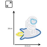 Manta LED svjetleća oznaka ASTRONAUT, 28x31cm, plexi, multicolor SNL89MT | shoptok.hr