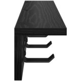  Vješalica za kapute na zidu Crni hrast 60 x 10,5 x 10,5 cm | shoptok.hr