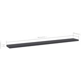 Police za knjige 8 kom sive 80 x 10 x 1,5 cm od iverice | shoptok.hr