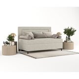 Maison de Rêve Siva/bež oblazinjena postelja 80x200 cm Alba – | Shoptok.si