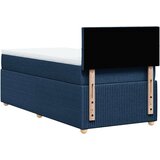  Krevet s oprugama i madracem plavi 90 x 190 cm od tkanine | shoptok.hr