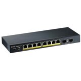Zyxel GS1900-10HP v2 8-portni GbE L2 PoE Smart switch (omrežni preklopnik) z 2 SFP režama, 802.3at, namizna brezventilatorska izvedba, 70 W | Shoptok.si