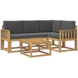  Set vanjskih sofa 5 kom. Bijela i antracit | shoptok.hr