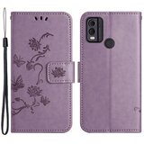 INORCO Ovitek denarnica za telefon Nokia C32/C22, odporen na prah, PU usnjeni ovitek za stojalo z vtisnjenim metuljčkom in cvetjem, (22037015) Cene