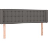  Uzglavlje s ušima sivo 147x16x78/88 cm od umjetne kože | shoptok.hr