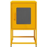 vidaXL Nočna omarica Gorčično rumena 36x39x60,5cm Hladno valjano jeklo | Shoptok.si