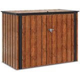  Kutija za spremanje u vrtu Smeđa 151 5 x 82 x 110 5 cm Čelik | shoptok.hr