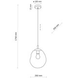 Brilagi Luster na sajli VULCANO 1xE27/15W/230V bež/dimljeno bež | Eponuda.com