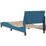  Okvir kreveta s uzglavljem plavi 90 x 200 cm baršunasti | shoptok.hr