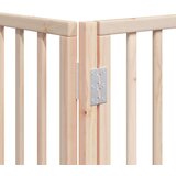 vidaXL Ograda za pse z vrati zložljiva 9 panelov 450 cm topolovina | Shoptok.si