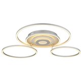 Globo 67824-60 - prigušiva LED plafonska lampa MILES 60W/230V 80,8x99,2 cm srebrna + daljinski upravljač | Eponuda.com