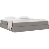  Krevet s madracem i skladištem Sivo-smeđa 200 x 200 cm | shoptok.hr