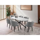Hanah home Trpezarijski sto Aura-3013, 180x90x79 cm, Svetlosivi | ePonuda.com