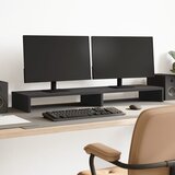 vidaXL Stalak za monitor crni 100 x 27 x 10 cm od konstruiranog drva Cijene
