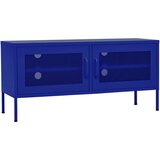 Maison Chic TV omarica - TV stojalo - Televizijska omarica mornarsko modra 105x35x50 cm jeklo, (21700492) Cene