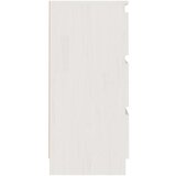 vidaXL Nočna omarica 2 kosa bela 40x29,5x64 cm trdna borovina | Shoptok.si