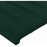  Uzglavlje s ušima tamnozeleno 103x23x118/128 cm baršunasto | shoptok.hr