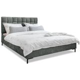 Miuform Svijetlo zeleni tapecirani bračni krevet s podnicom 140x200 cm Eve – Cijene