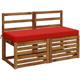  Jastučić za klupu SOEST 100% poliester Crvena 120 x 50 x 8 cm Slike