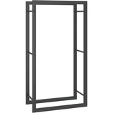  Stalak za drva za ogrjev mat crni 50x28x94 cm čelični | shoptok.hr