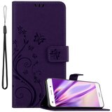 Cadorabo Huawei P8 LITE 2015 v klasična temno modra - ovitek v cvetličnem dizajnu z magnetnim zapiranjem, stoječo funkcijo in režami za kartice, (20562735) | Shoptok.si