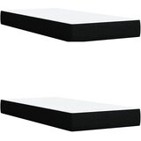  Boxspring krevet s madracem Crna 200 x 200 cm Tkanina | shoptok.hr