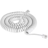 Cabletech Telefonski kabel spirala 0.7m/4.2m beli, (20811543) Cene