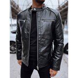 DStreet Kurtka męska skórzana czarna | Shoptok.si