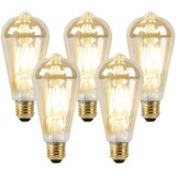 LUEDD Set 5 LED sijalk E27 zatemnjeno do toplo zlato 8W 806 lm 2000-2700K | Shoptok.si