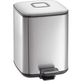 EKO Zbiralnik odpadkov s pedalom, z oglenim filtrom, prostornina 6 l, VxŠxG 287 x 210 x 285 mm, nerjavno jeklo, DE 2 kosa Cene