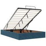  Okvir za krevet s madracima tamnoplavi 120x190 cm baršunasti | shoptok.hr