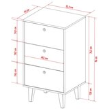 MID.YOU Komoda Concept Siva Grafit Bela 53,5x96 Cm | Shoptok.si