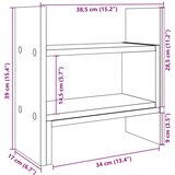  Organizator za stol boja hrasta 38 5x17x39 cm konstruirano drvo | shoptok.hr