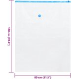  Vreće za spremanje 5 pcs Transparentne i plave 100 x 80 cm | shoptok.hr