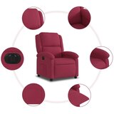 vidaXL Električni naslonjač crvena boja vina baršunasti | shoptok.hr
