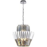  Luster na lancu DONNA 9xE14/40W/230V, prečnik 45 cm, mat hrom | Eponuda.com