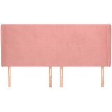  Uzglavlje s ušima ružičasto 203x23x118/128 cm baršunasto | Eponuda.com