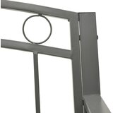  Vrtna klupa siva 120 cm čelična | Eponuda.ba
