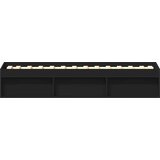  Okvir kreveta crni 75 x 190 cm mali za jednu osobu | shoptok.hr